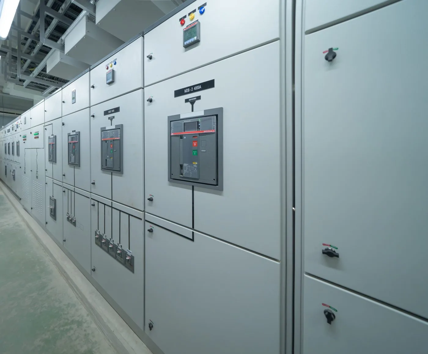 Electrical distribution / control panel with ABB switchgear